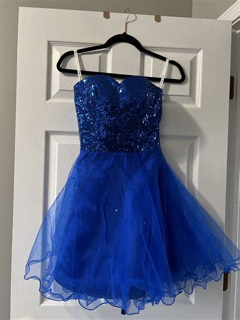 royal blue sequin and tulle dress small ebay