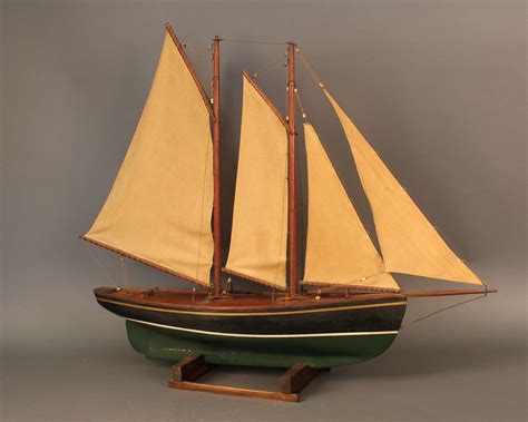 Antique Schooner Model Schooner Model Model Sailboat Yacht Model