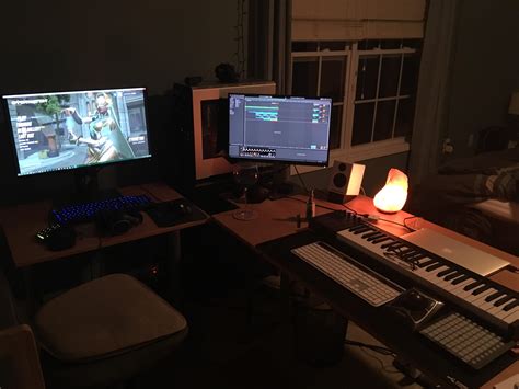 If your thread is only tangentially related, it is probably. My temporary music studio/gaming battlestation and ...