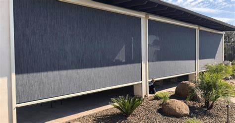 Arizona Patio Shades Manual And Motorized Cable And Sealed Track System