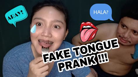Fake Tongue Prank Unexpected Reaction Youtube