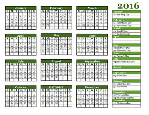 There are excellent calendar templates available appropriate calendar for a church. 2016 Yearly Calendar Template 06 - Free Printable Templates