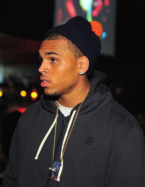 Chris Brown Attends The Hawks And Wizards After Party At The Gold