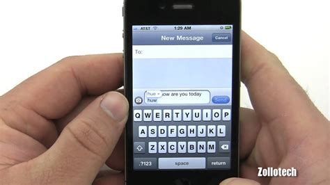 Iphone 4 Texting Overview Youtube