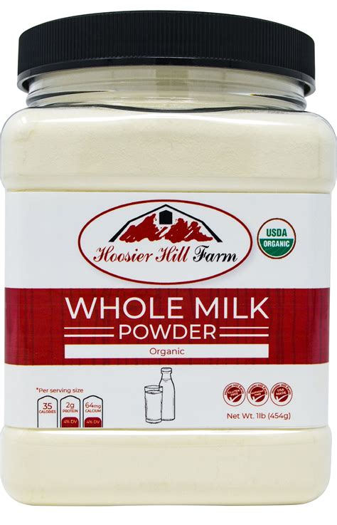 Hoosier Hill Farm Organic Whole Milk Powder 1 Lb Baking