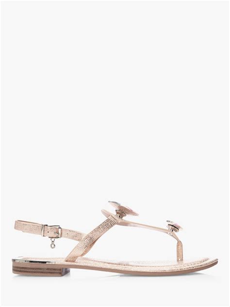Moda In Pelle Jewellzi Toe Post Sandals Rose Gold At John Lewis And Partners