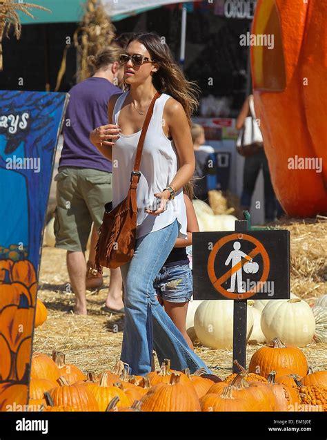 Celebrities Visit Mrbones Pumpkin Patch Featuring Jessica Alba Where