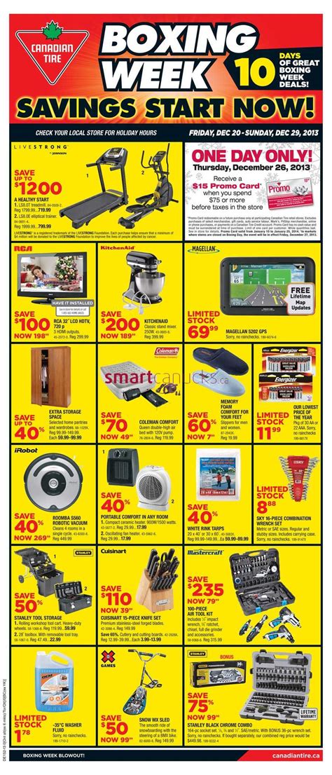 Canadian Tire Boxing Week flyer December 20 to 29, 2013