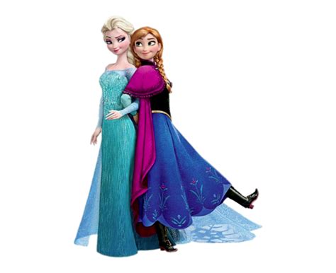 Check out this transparent Frozen Elsa and Anna PNG image