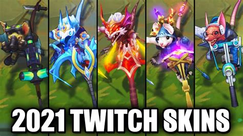 Twitch All Skins 2021 League Of Legends Youtube