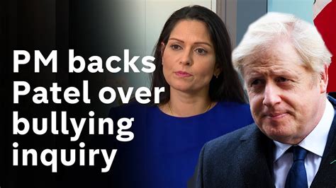 Priti Patel Says She Is ‘absolutely Sorry As Pm Backs Her Over Bullying Inquiry Youtube