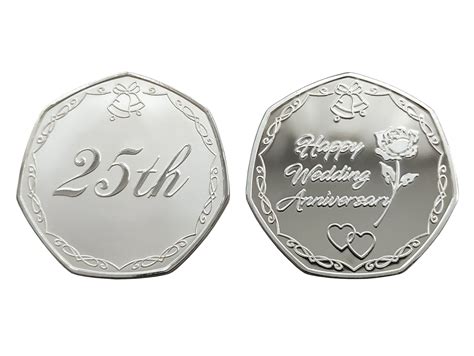 Happy Th Silver Wedding Anniversary Silver Plated Etsy