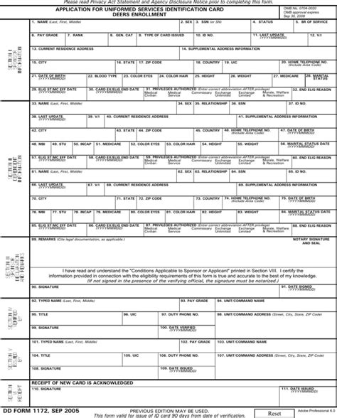 Download Dd Form 1172 For Free Page 2 Formtemplate