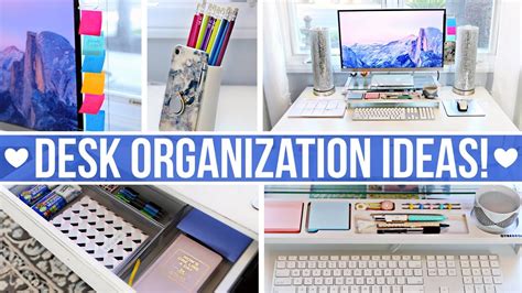 Desk And Office Organization Ideas Youtube