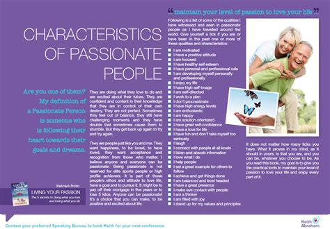 Characteristics Of Passionate People Fitzpatricks
