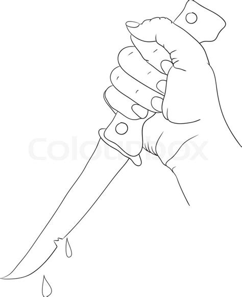 Accident of five finger fillet game vector illustration. Bloody Knife Drawing at GetDrawings | Free download