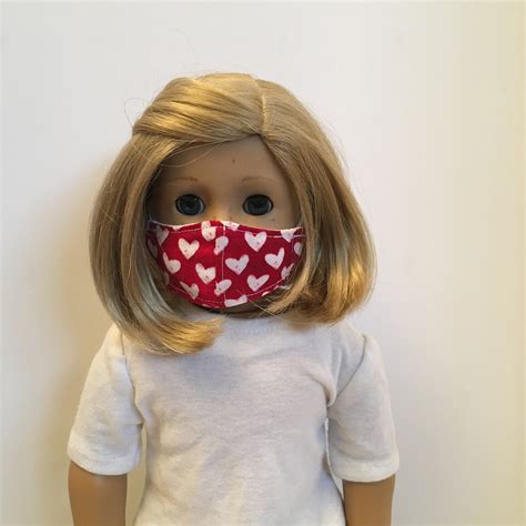 Fits American Girl Doll Face Masks Hearts Mask 100 Etsy