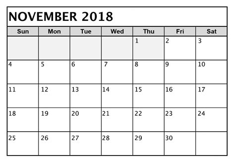 Best November 2018 Pdf Calendar Calendar Pdf Printable Calendar