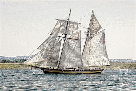 Pride Of Baltimore A Two Masted Schooner Photograph By