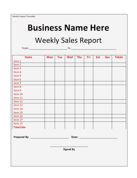 Weekly Activity Report Template Excel Free Download ~ Excel Templates
