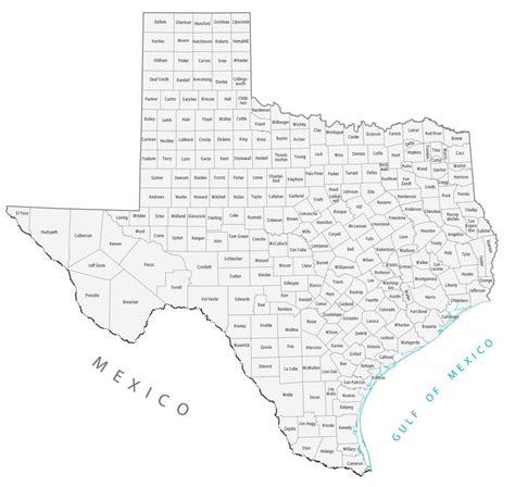 Texas State Map With Counties Get Latest Map Update