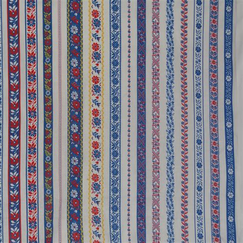 Swedish Trim Fabric Peasant Fabric Edelweiss Fabric Striped