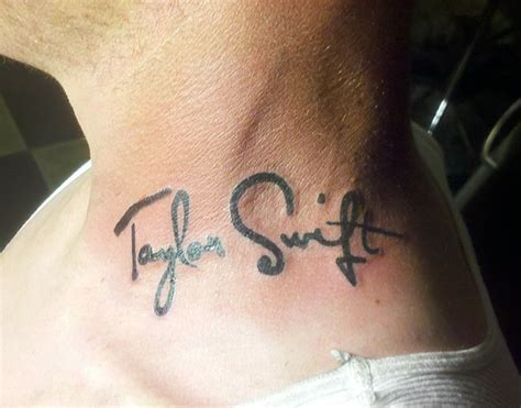 .just tattoo of us, how far is tattoo far? puts relationships through the ultimate test of trust by asking pairs of friends, family members and couples to hosted by tortorella and polizzi, and with the help of some of the most creative and talented tattoo artists in the industry, the series will follow the. Taylor Swift Fan Tattoos Neck-How Far Would You Go? (Photo)
