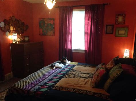 Pin on master bedroom designs. Bohemian/Indian style bedroom. Jewel tone color scheme ...