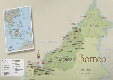 Sarawak Map By Division Sarawak Map Malaysia Mapcarta Press The