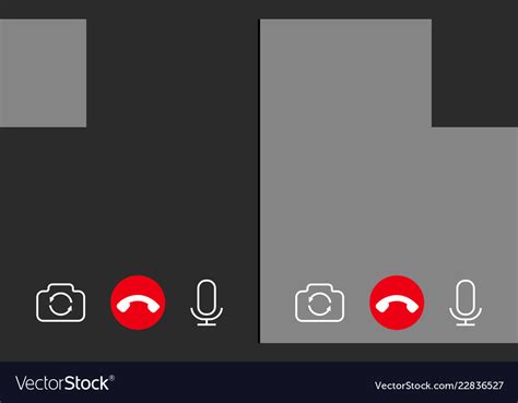Video Call Background With Place For Photo Vector Image