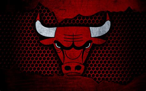 Download Wallpapers Chicago Bulls 4k Logo Nba Basketball Eastern