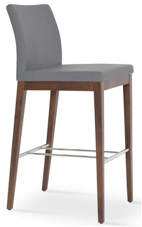 Demello bar & counter stool (set of 2). Aria Wood Counter Height Stool Modern Barstool Soho Concept