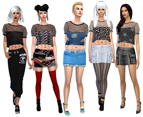 Dreaming 4 Sims Crop Topm Sims 4 Downloads