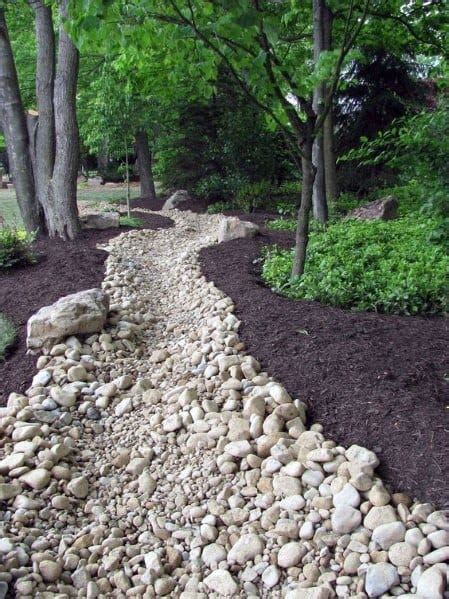 Wonderful rock decoration for your yard. Top 50 Best River Rock Landscaping Ideas - Hardscape Designs