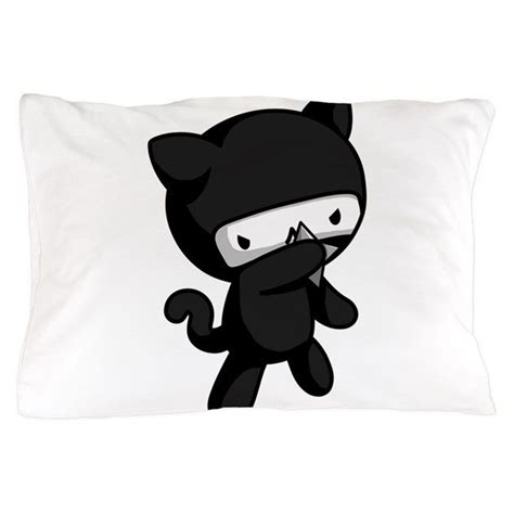 Ninja Kitty Pillow Case Cafepress Cat Pillow Custom Pillow Cases Kitty