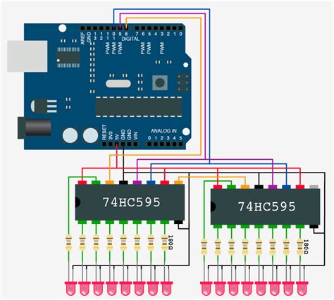 74hc595 Arduino Tutorial Solo Para Adultos En Rioja