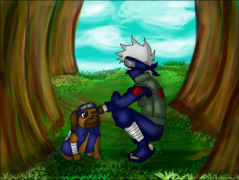 Kakashi And Pakkun By Ace Andi On Deviantart