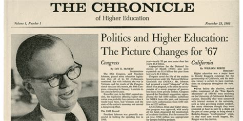 1966 First Issue Of The Chronicle The Chronicle Of Higher Education