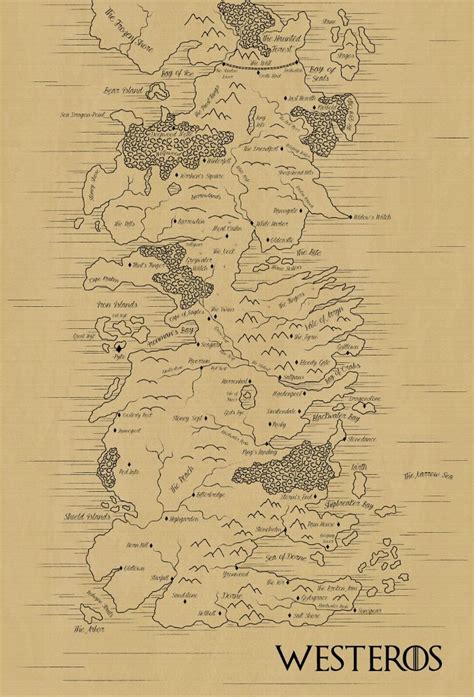 Map Of Westeros Westeros Map Fantasy Map Map