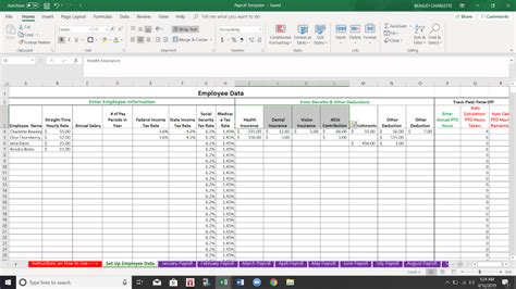 How To Do Payroll In Excel Free Template Best Practice In Hr