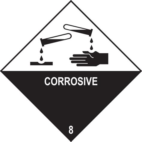 DG Diamond Class 8 Corrosive PH7 Neutralising Hazards