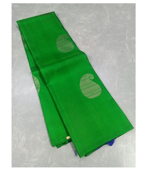 KANCHIPURAM SILK Green Kanchipuram Saree Buy KANCHIPURAM SILK Green