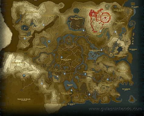 Mapa Completo Zelda Breath Of The Wild Mapa