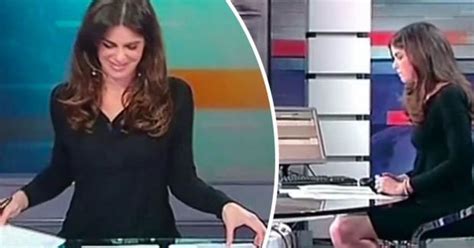 News Presenter Accidentally Flashes Knickers At Viewers Through Glass
