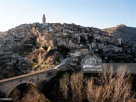 Landscape Of A Small Village Of Medieval Architecture Town Of Bocairent