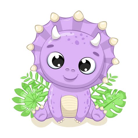 Cute Baby Dinosaur Illustration Vector Cartoon Illustration 3242201