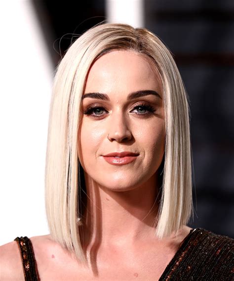 Katy Perry Medium Straight Formal Bob Hairstyle - Light ...
