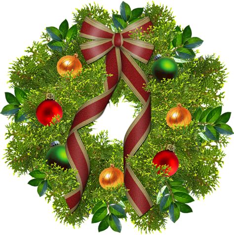 Christmas Wreath Transparent Png Pictures Free Icons And Png Backgrounds