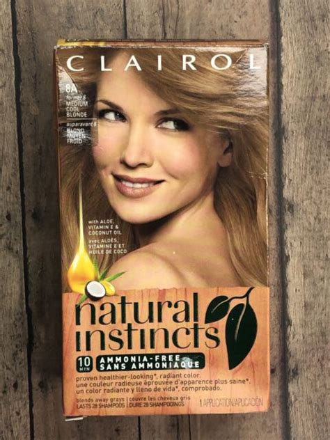 Clairol Natural Instincts Hair Color Dye 8a Former Medium Cool Blonde