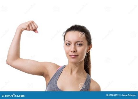 Flexing Muscles Stock Photo Image Of Healthy Beauty 40785792